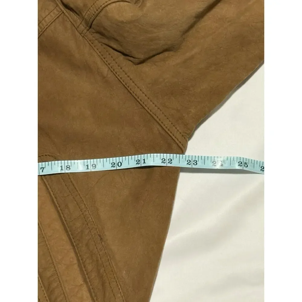 Wilson's Leather Adventure Bound Vintage 80s Bomber Jacket XS Brown Suede EUC - Picture 8 of 14